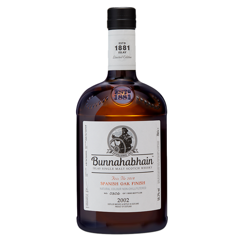 Bunnahabhain Fèis ìle 2018 whisky bottle and box