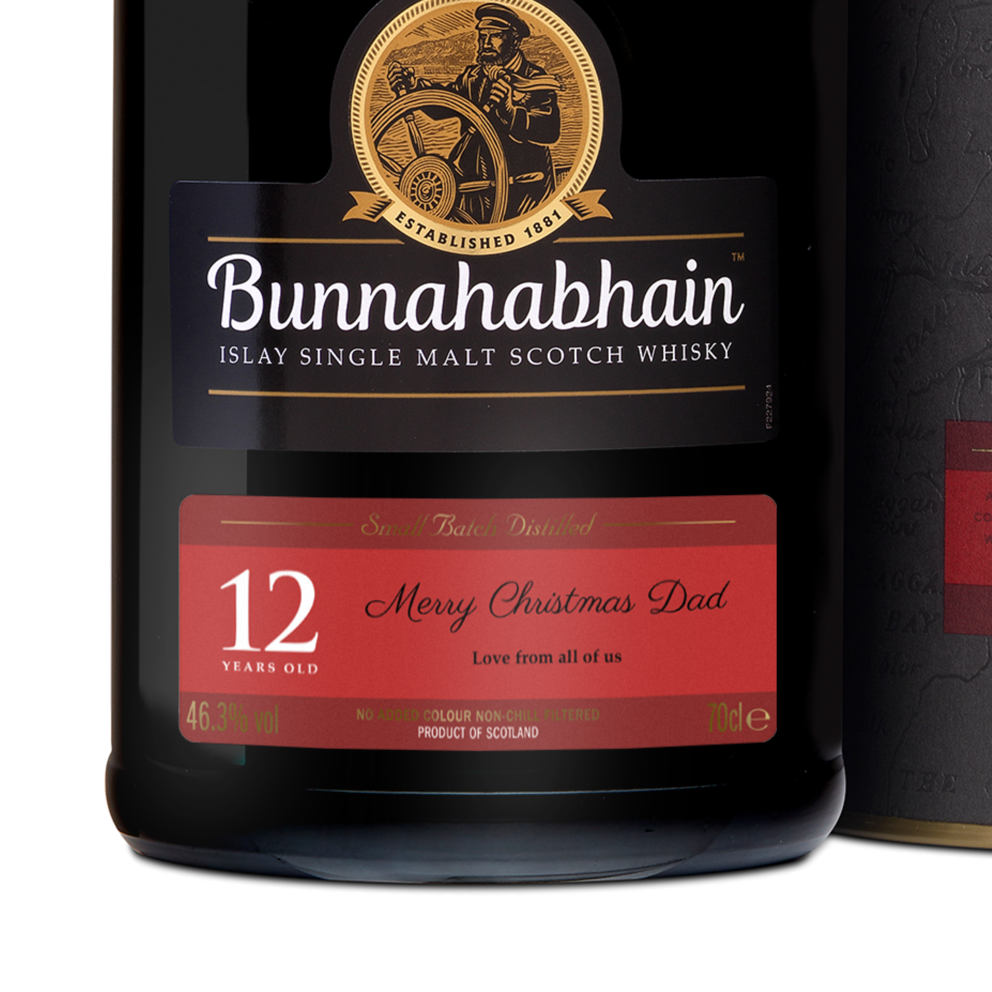 Personalised Bunnahabhain 12 Year Whisky