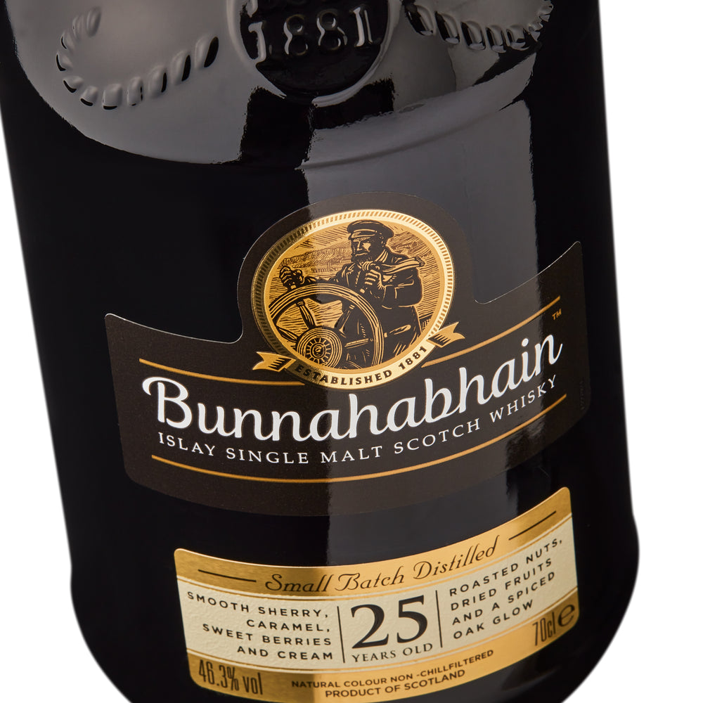 Bunnahabhain 25 bottle and box