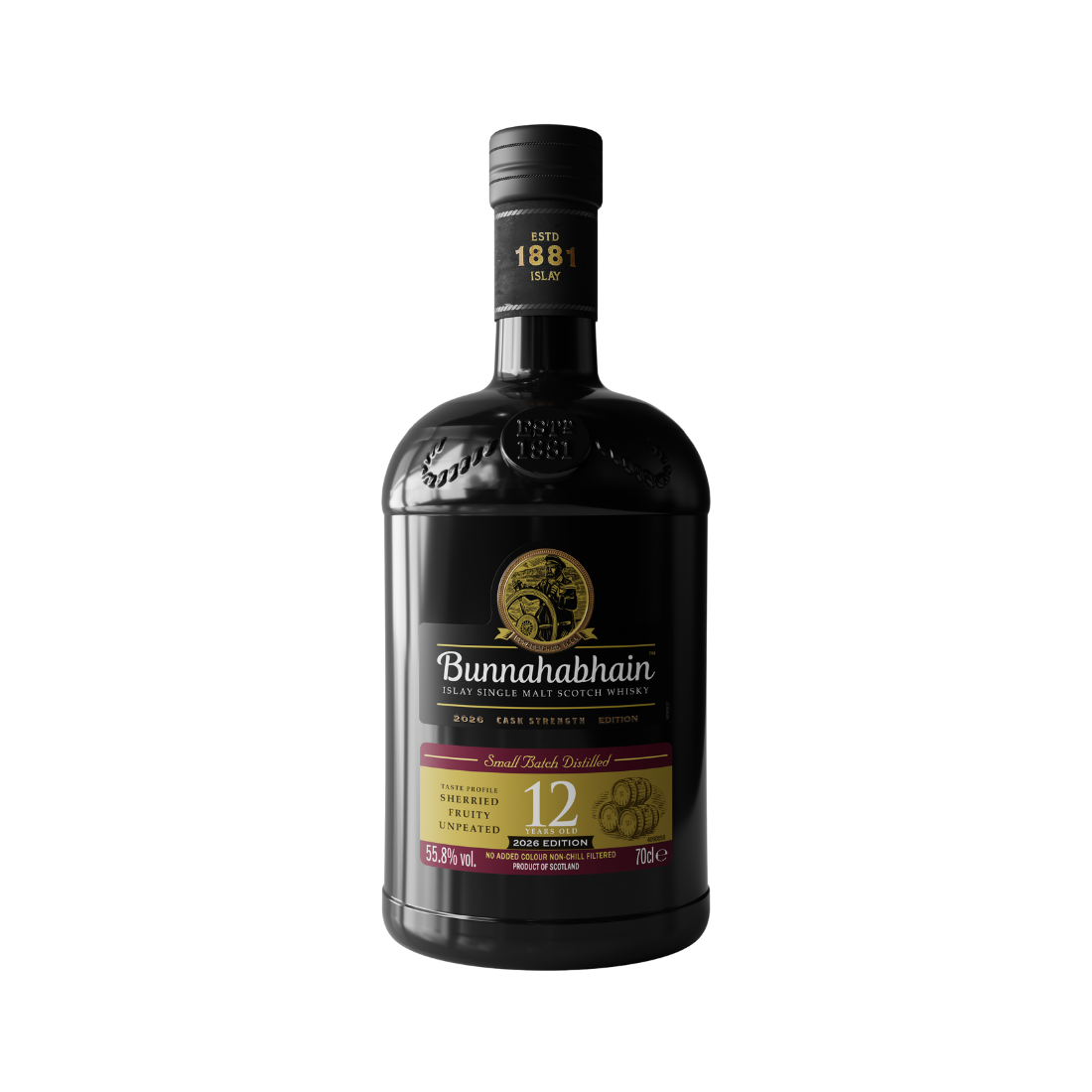 Bunnahabhain 12 Year Old Cask Strength 2026 Edition Bottle