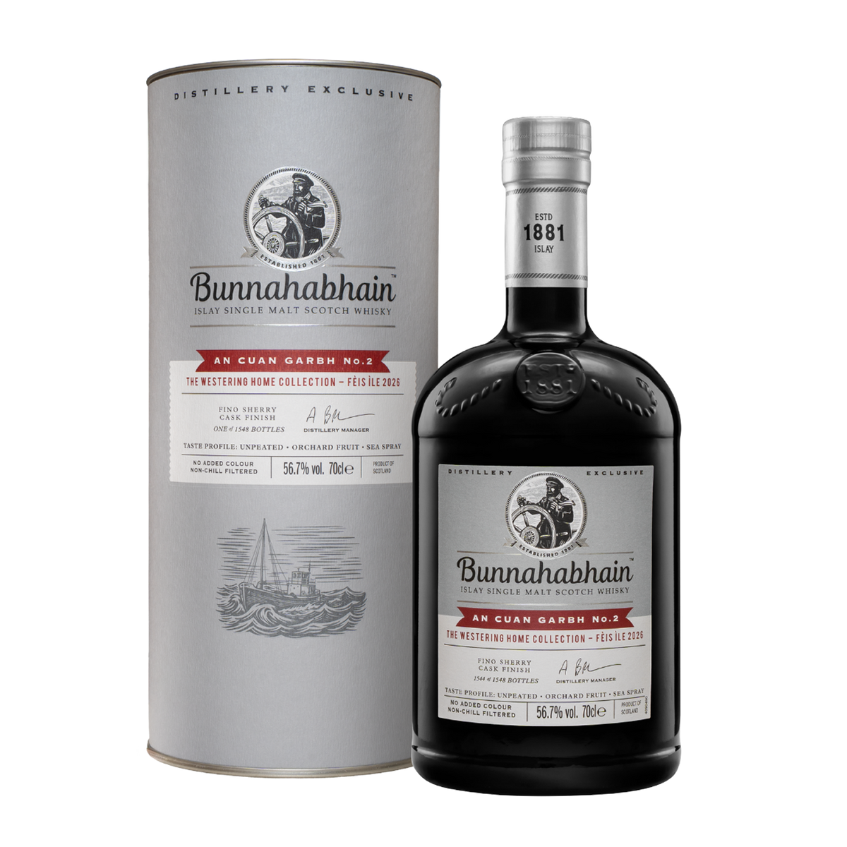 Bunnahabhain An Cuan Garbh No.2 Bottle and Pack