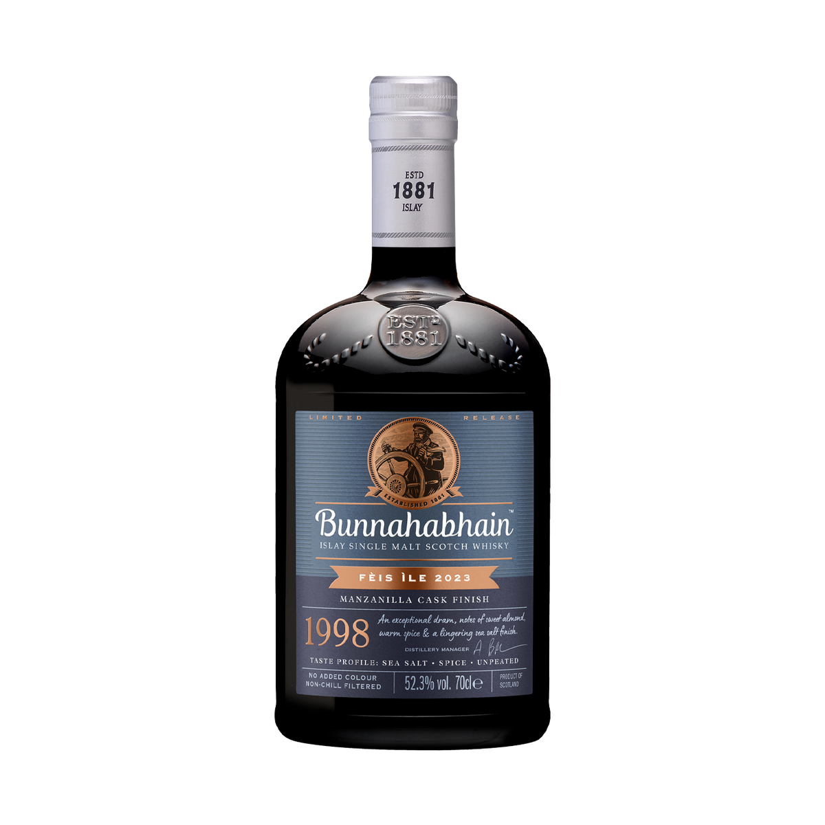 Bunnahabhain Manzanilla Cask Finish 1998 Bottle