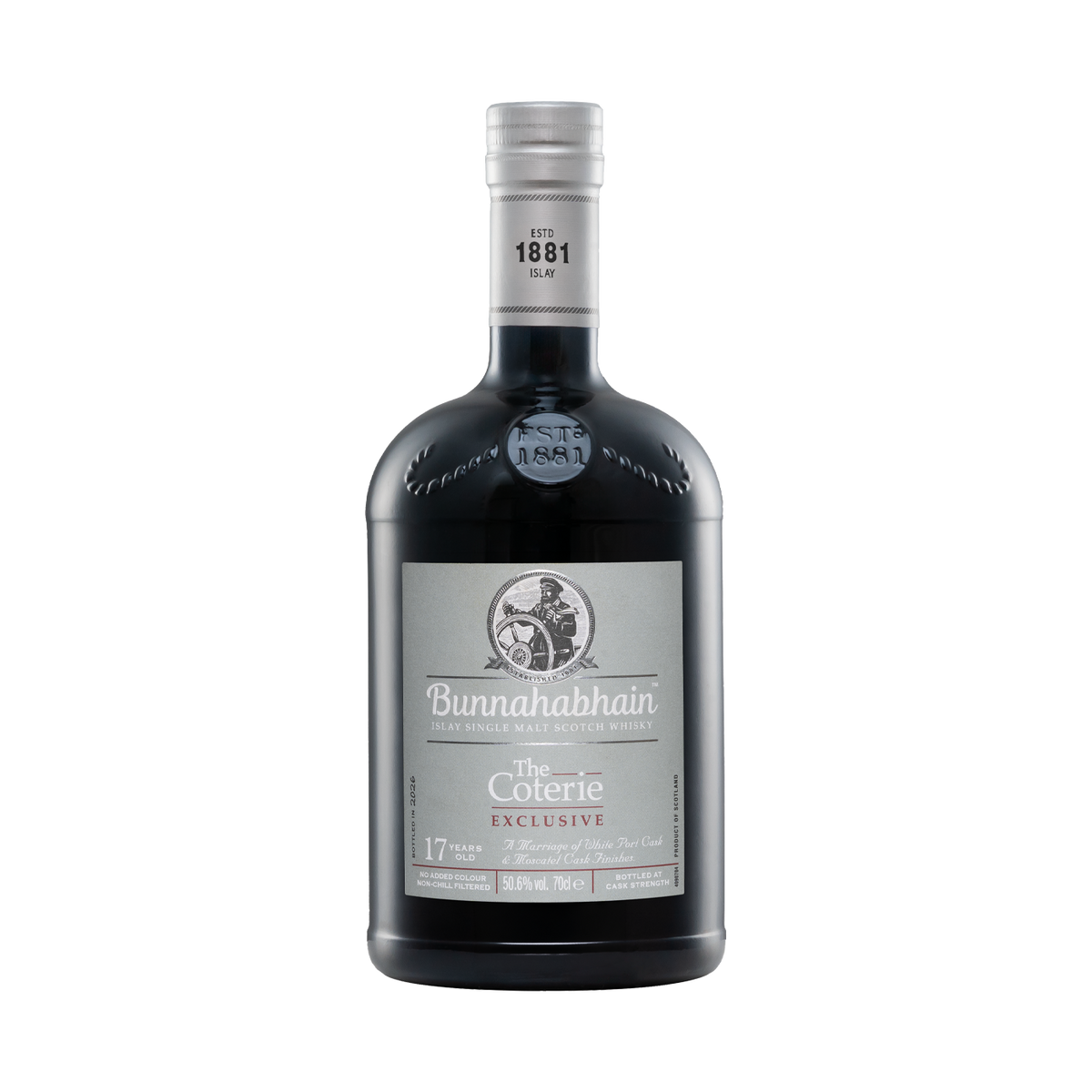Bunnahabhain The Coterie Exclusive 17 Year Old White Port and Moscatel Cask Finish Bottle