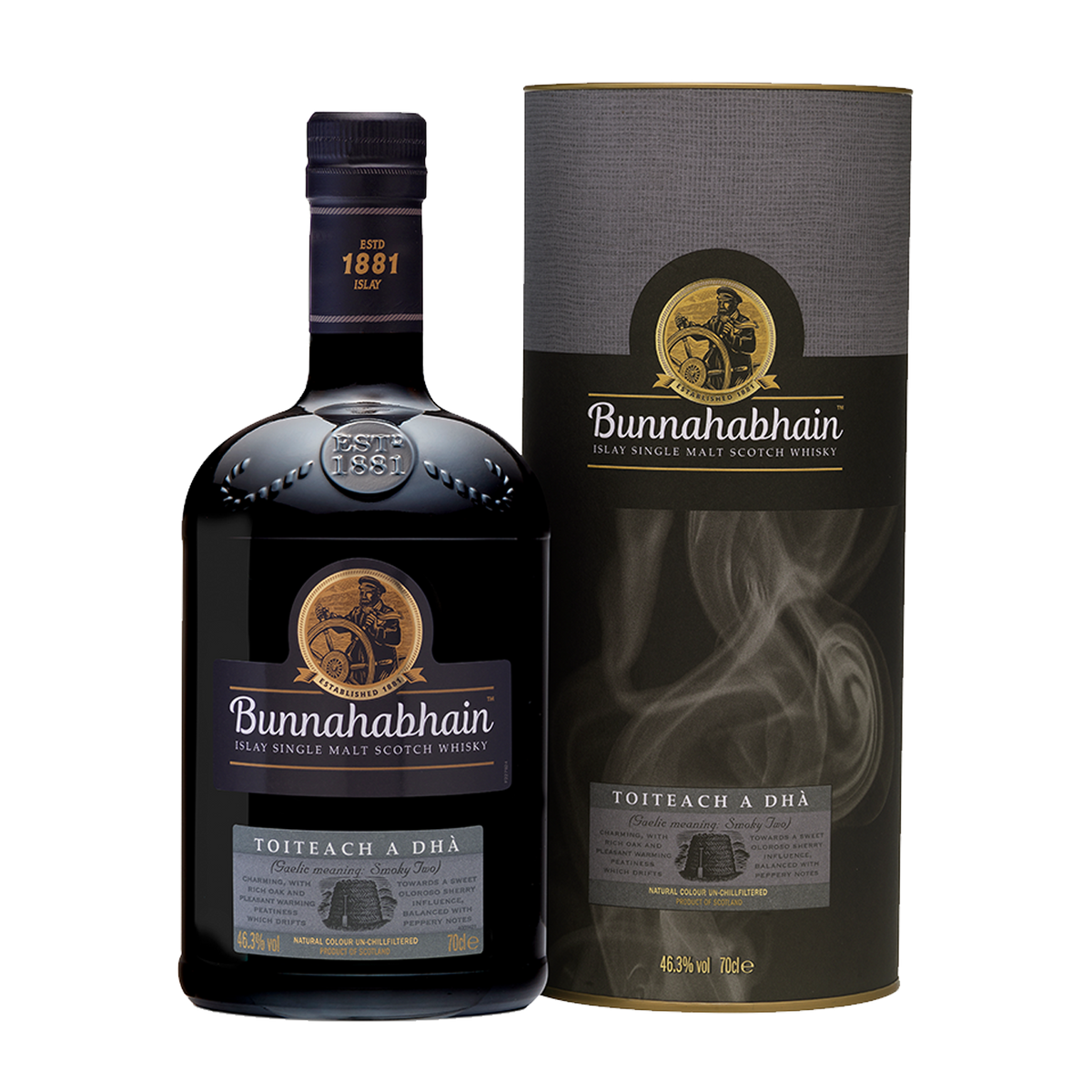 Bunnahabhain Toiteach A Dha Bottle and Pack