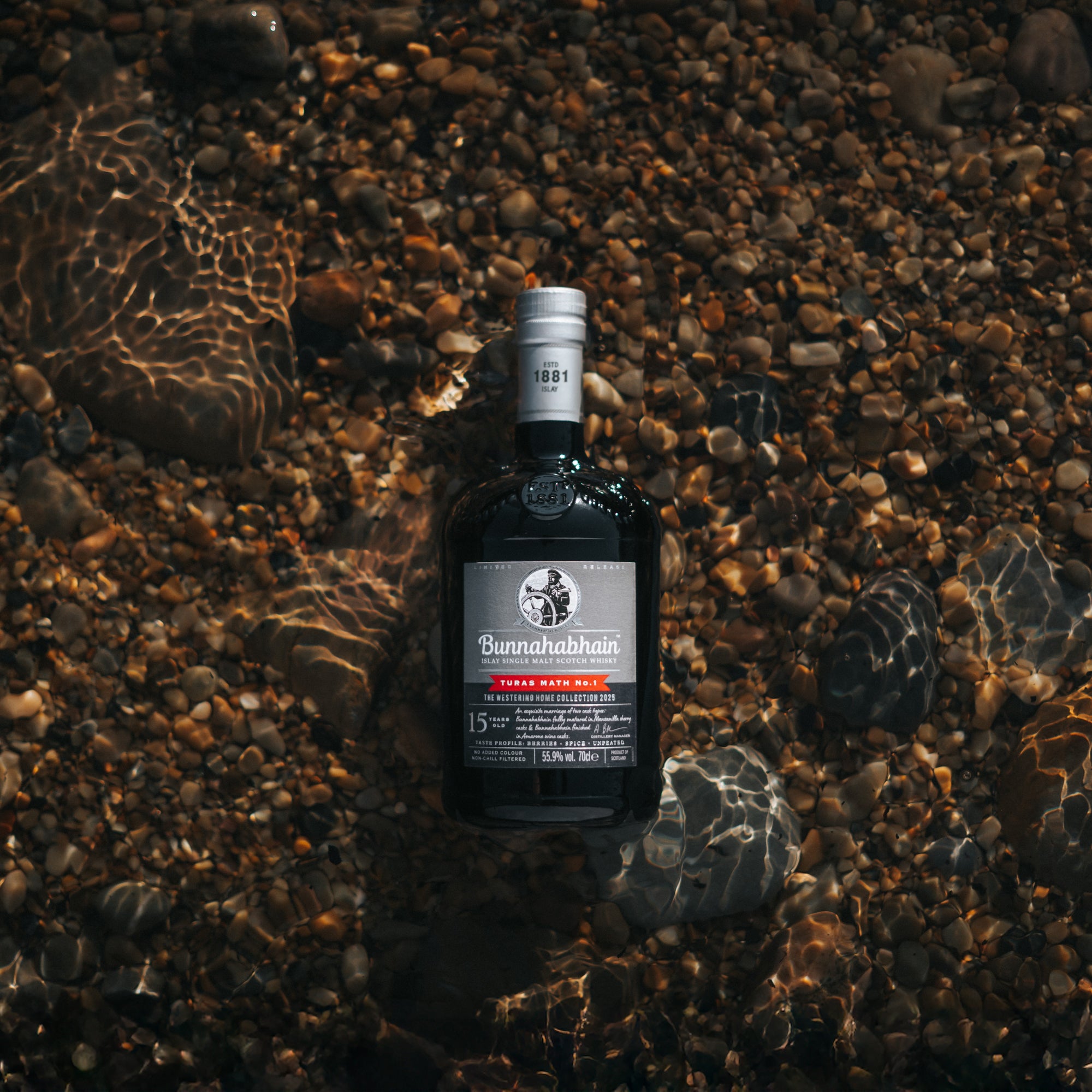 Bunnahabhain Turas Math No.1 laid down in water.