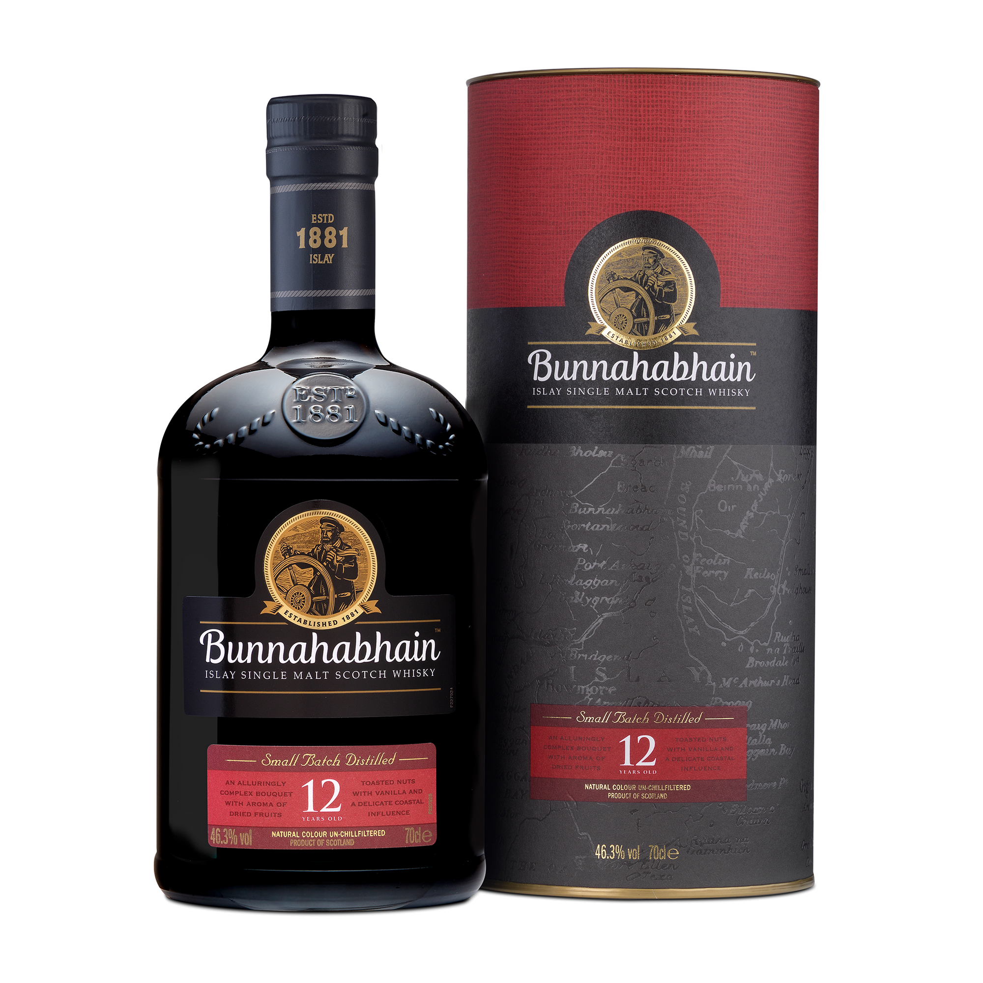 Bunnahabhain 12 bottle and box