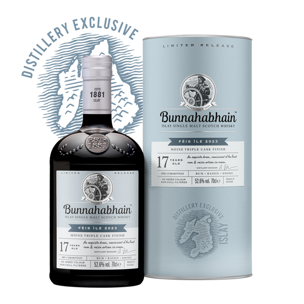 Fèis Ìle 2023: 17-Year-Old Mòine Triple Cask | Bunnahabhain Whisky –  Bunnahabhain Distillery