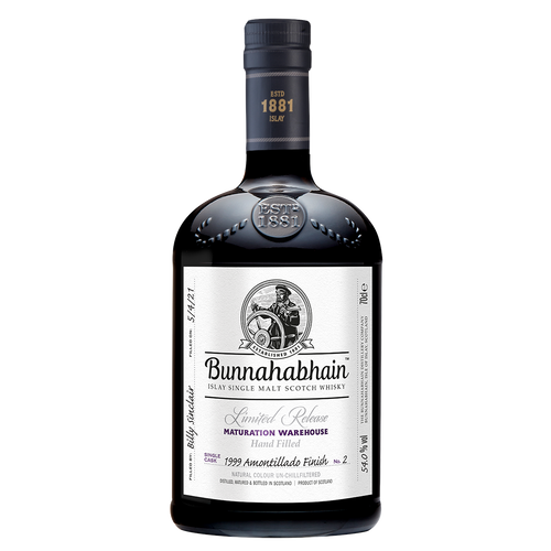 1999 Amontillado 21 Year Scotch Whisky bottle by Bunnahabhain