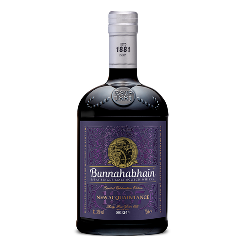 Bunnahabhain New Acquaintance 34 Year Whisky bottle