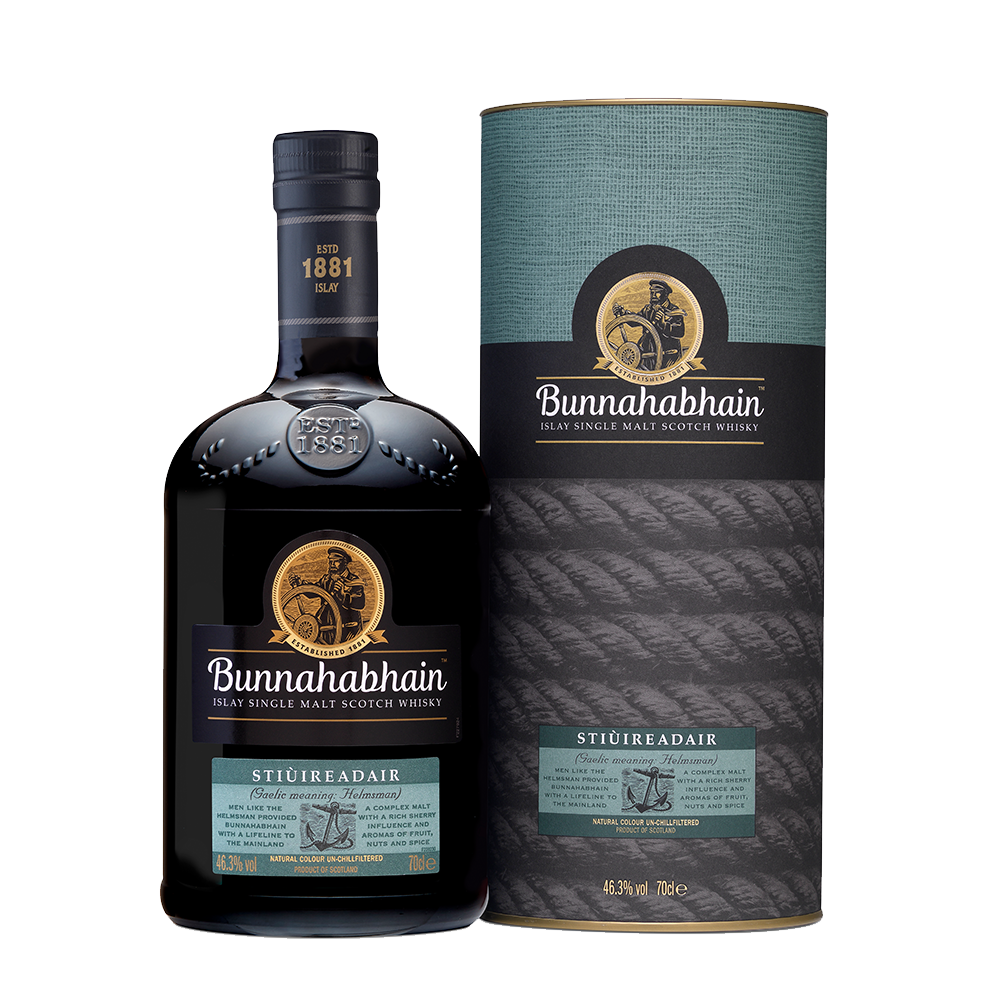 Bunnahabhain Stiuireadair whisky bottle
