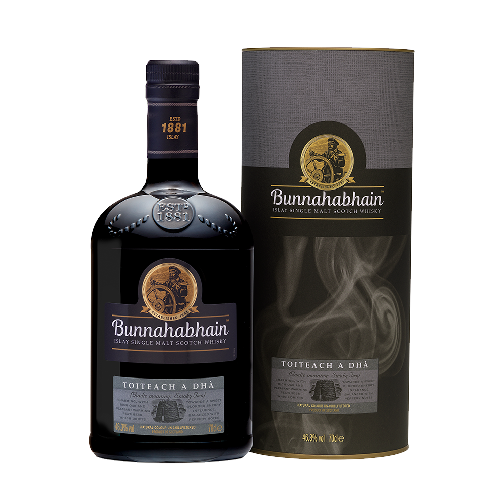 Bunnahabhain Toiteach A Dhà whisky bottle