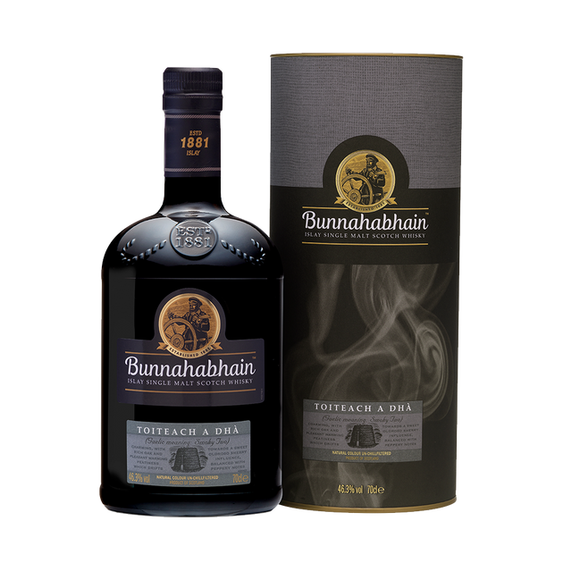 Bunnahabhain Toiteach A Dhà whisky bottle