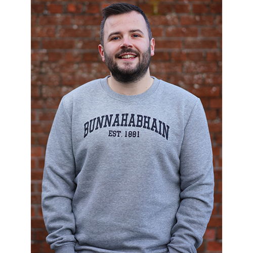 Bunnahabhain whisky sweatshirt in grey