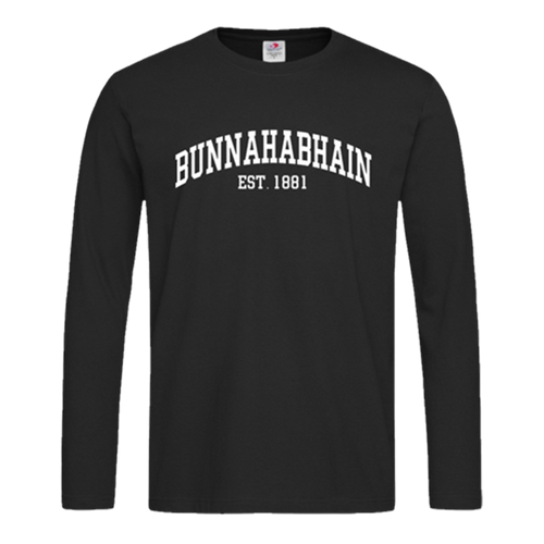 Black Bunnahabhain long sleeved t shirt